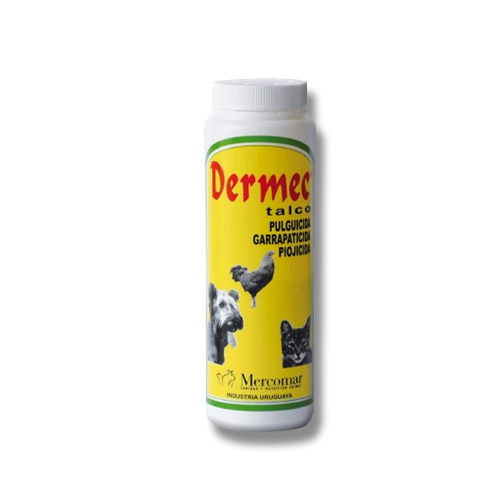 Talco para pulgas y garrapatas dermec 100g