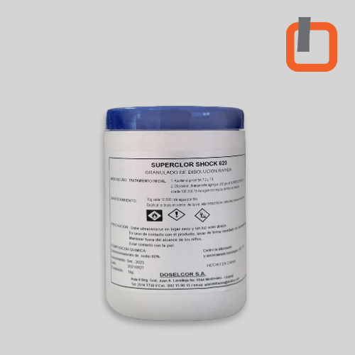 Cloro shock granulado SUPERCLOR MX 620  (1kg)