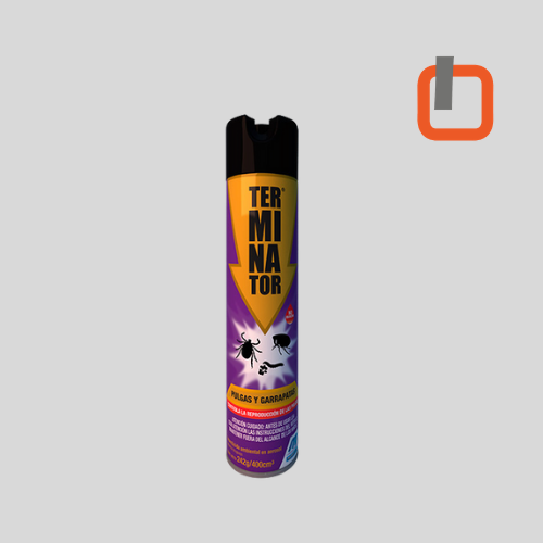 [12050009] Insecticida aerosol para pulgas y garrapatas Terminator 400 ml