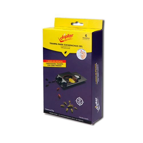 [12000007] Trampa cucarachas c/cebo Jupiter caja (6 u)