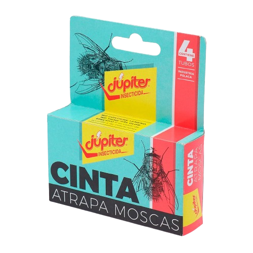 [12000052] Cinta atrapa moscas Jupiter (caja 4 unidades)